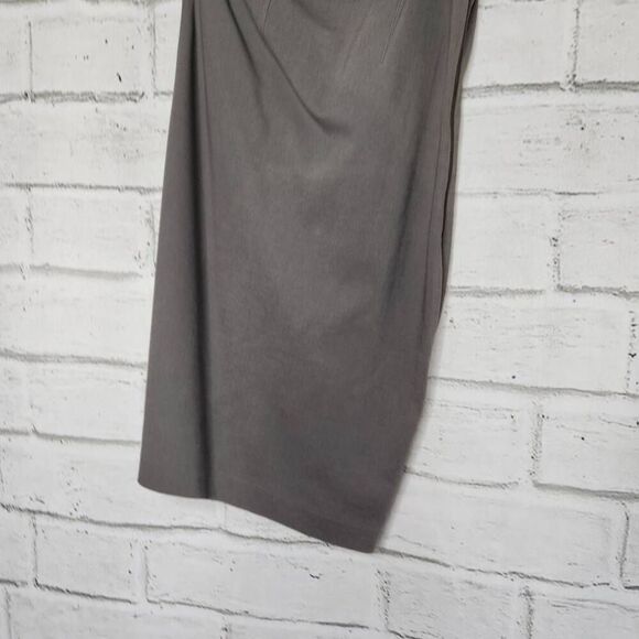 T by Alexander Wang Womens Gray Side Zipper One Shoulder Mini Dress Size Medium - Picture 5 of 9